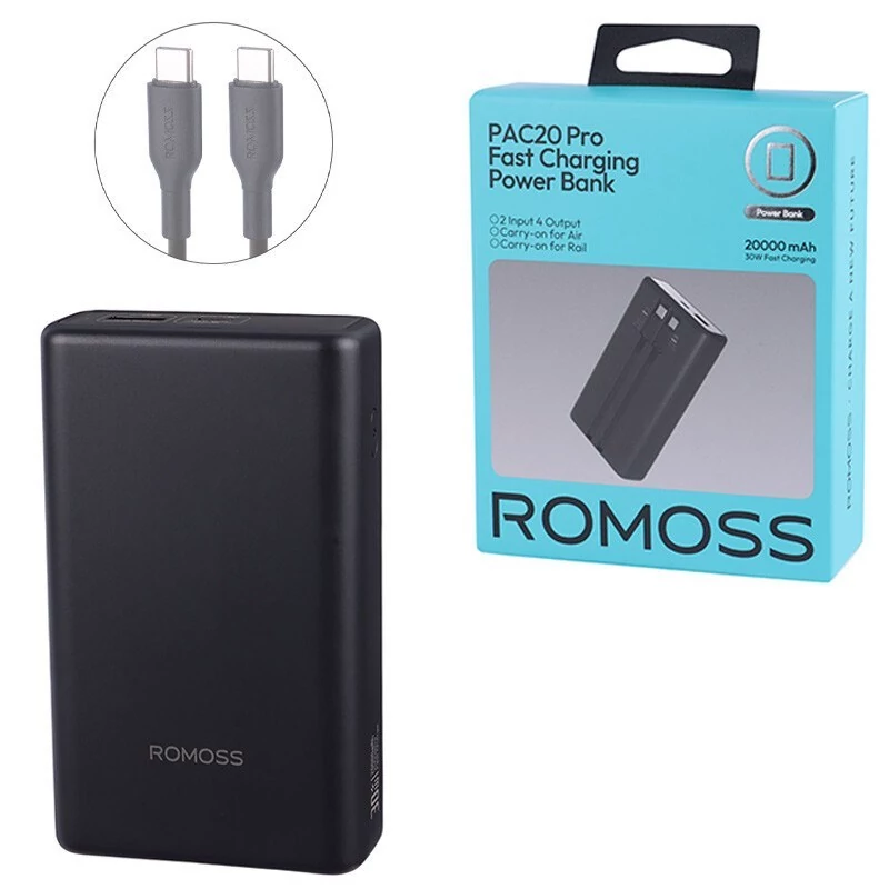 پاوربانک 20هزار30وات روموس مدل PAC20-392