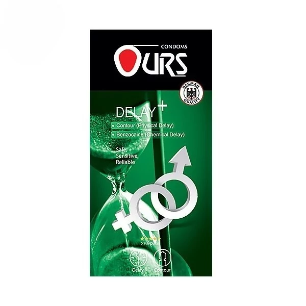 کاندوم اورز Delay plus+مدل12عددی