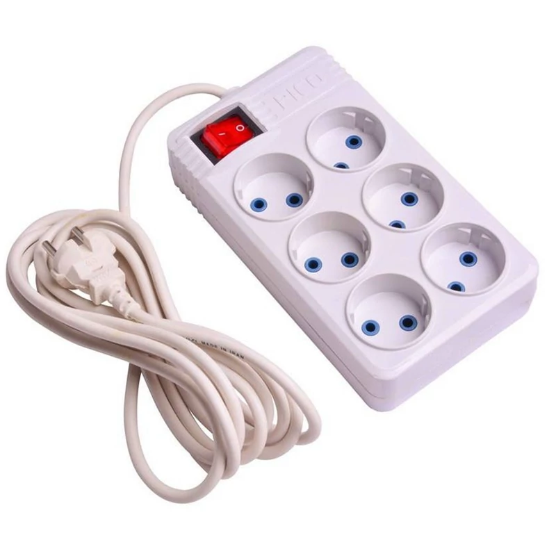 شش راهی برق برند پیکوباسیم 1/5متری