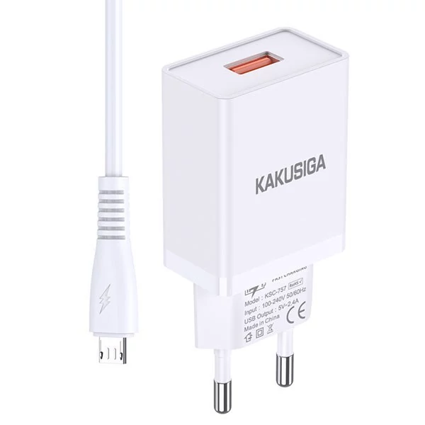شارژر باکابل میکرو برند KAKUSIGA مدل ksc-781