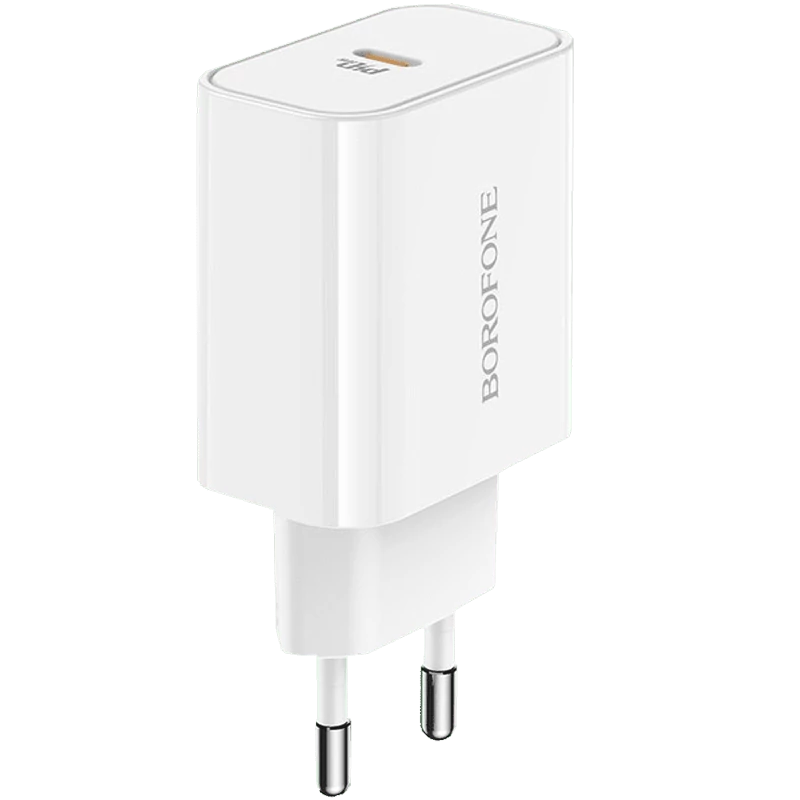 شارژر دیواری بروفون مدل BA57A PD 20W به همراه کابل تبدیل لایتنینگ