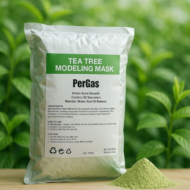 ماسک مدلینگ لاتکسی صورت با عصاره درخت چای سبز است برند پرگاس PerGas