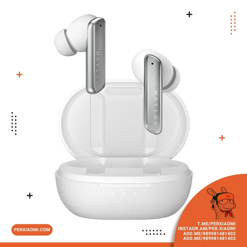 ایرفون بی سیم HAYLOU مدل W1  درجه یک سفید رنگ با گارانتی شرکتی