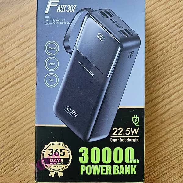 پاوربانک 30000 میلی آمپر CALUS مدل FAST307