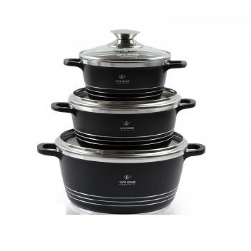 سرویس قابلمه لایف اسمایل6 پارچه مدل LUP 6BBسایز16-20-24 (اصل)