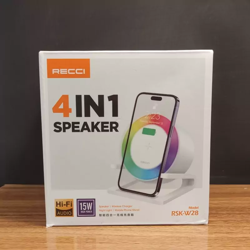 اسپیکر و شارژر وایرلس 4 کاره رسی RSK-W28