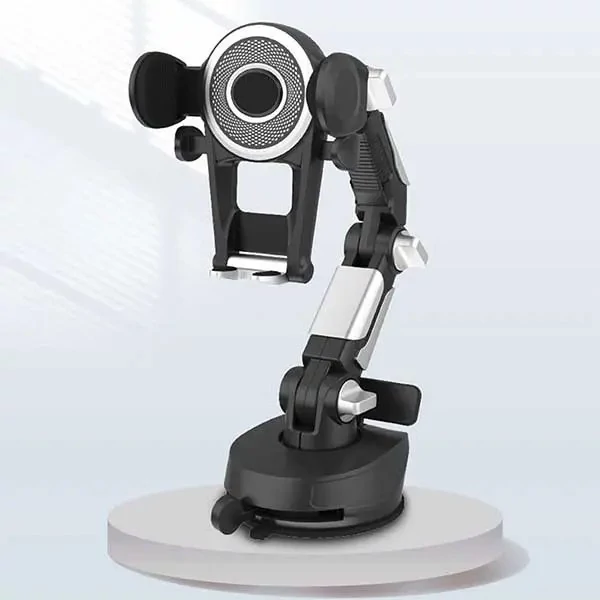 هولدر موبایل داشبوردی گیره ای مدل BIG TRUCH CZ-64449،قابلیت چرخش 360 درجه،دارای شماره انداز در پشت هولدر (کیفیت عالی)