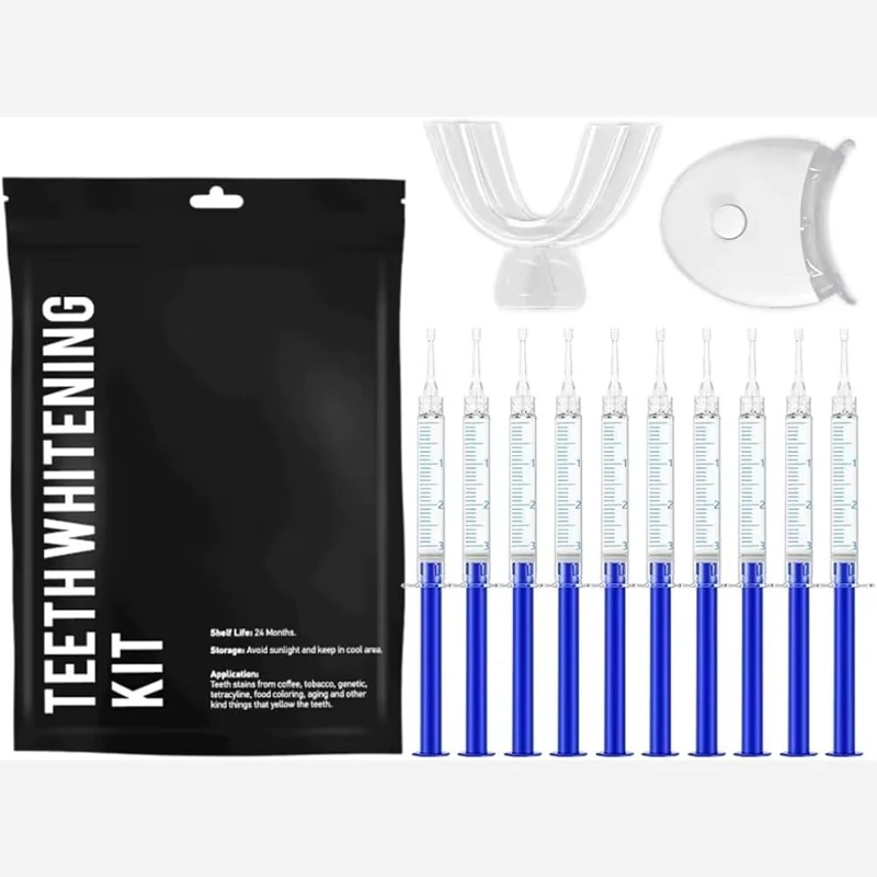 کیت بلیچینگ سفید کننده دندان مدل smile بسته 10 عددی