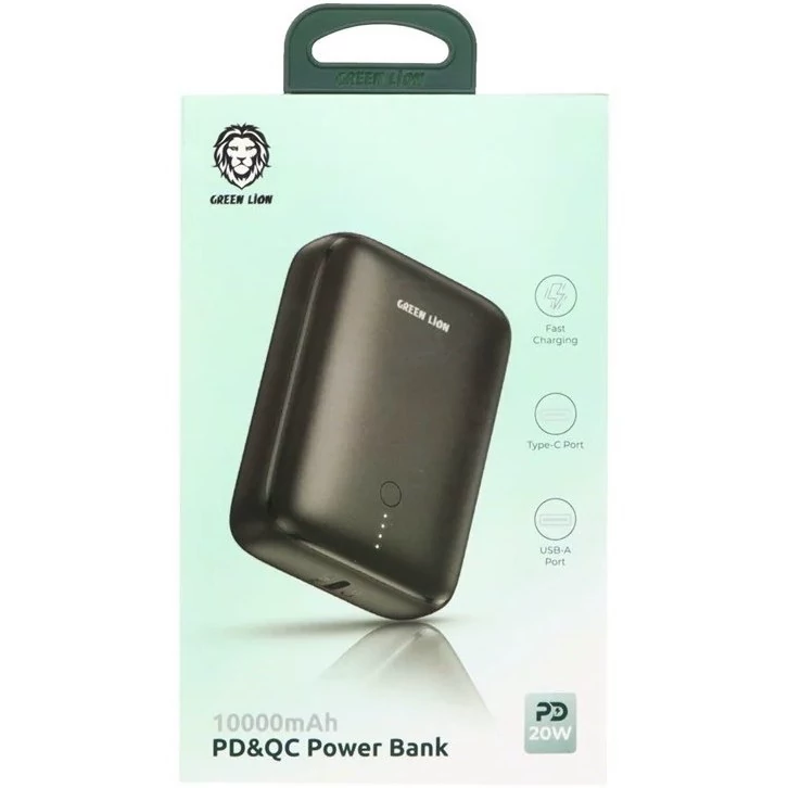 پاوربانک گرین لاین مدل PD-QC 20W ظرفیت 10000 میلی آمپر ساعت