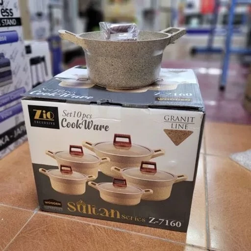 سرویس قابلمه 10 پارچه گرانیتی زیو مدل Z-7160