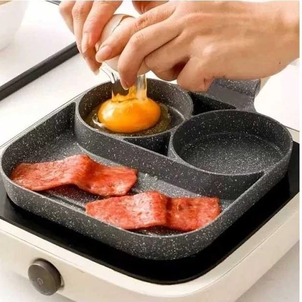 تابه چدنی مدل سه خانه