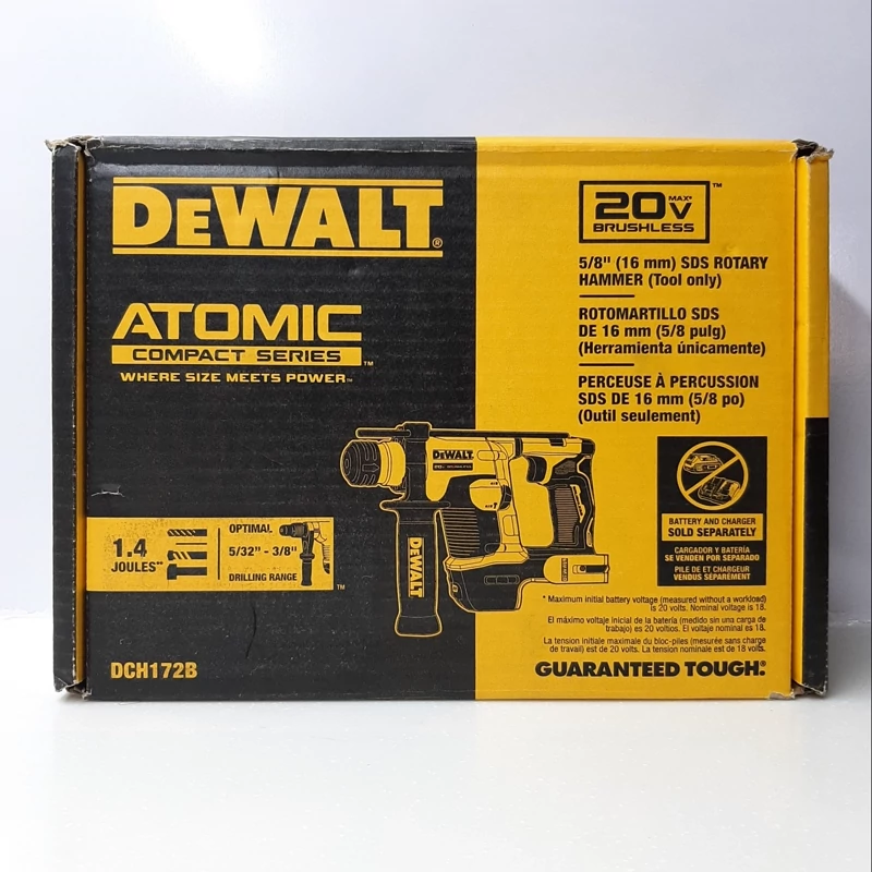 دریل چکشی 4شیار شارژی دیوالت مدل dch172 بدون باتری و شارژر 