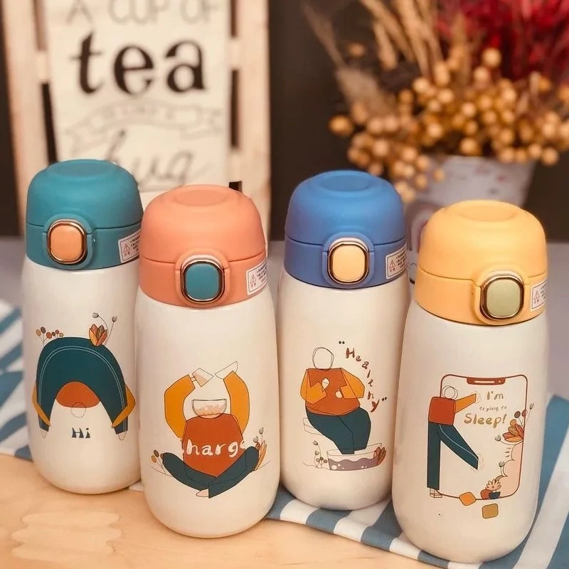 فلاسک سرد و گرم قفل دار طرح آدمک 380 میل 