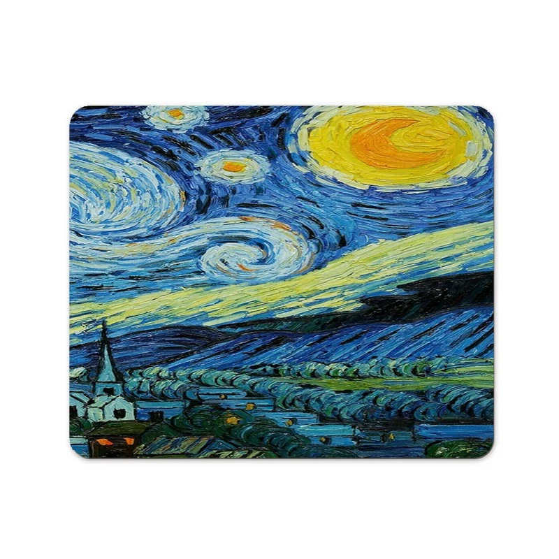 موس پد طرح نقاشی شب پر ستاره ونگوگ The Starry Night