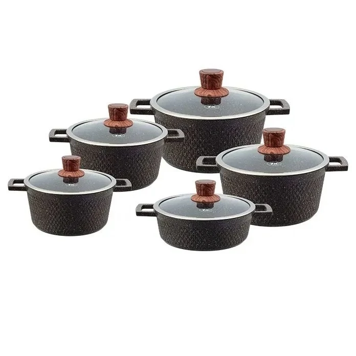 سرویس قابلمه 10 پارچه زیو طرح پاریس مدل Z-7150