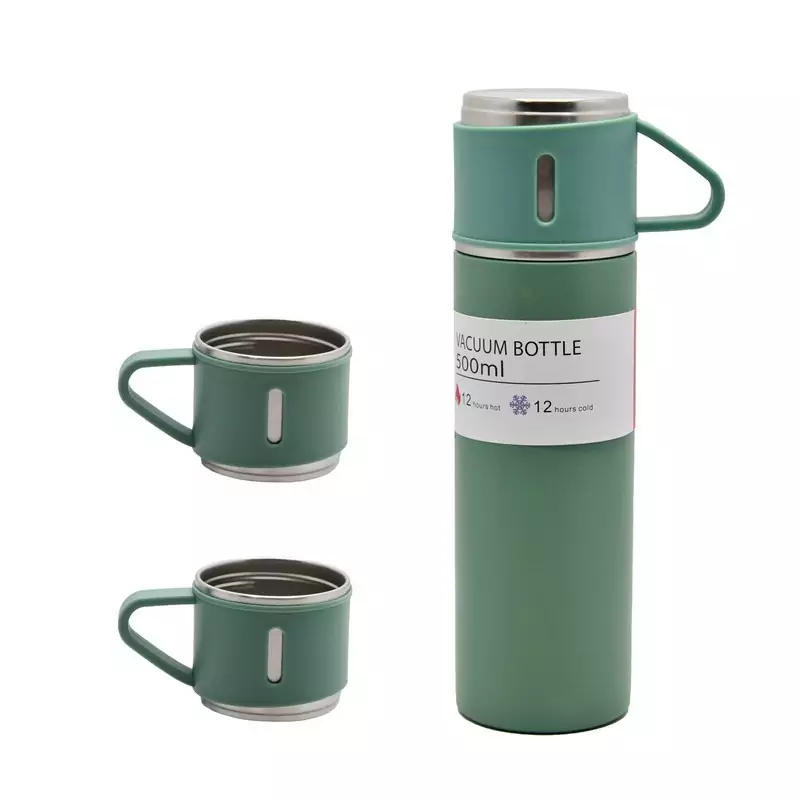 فلاسک 3 لیوانه مخصوص کوهنوردی و کمپینگ ظرفیت نیم لیتری