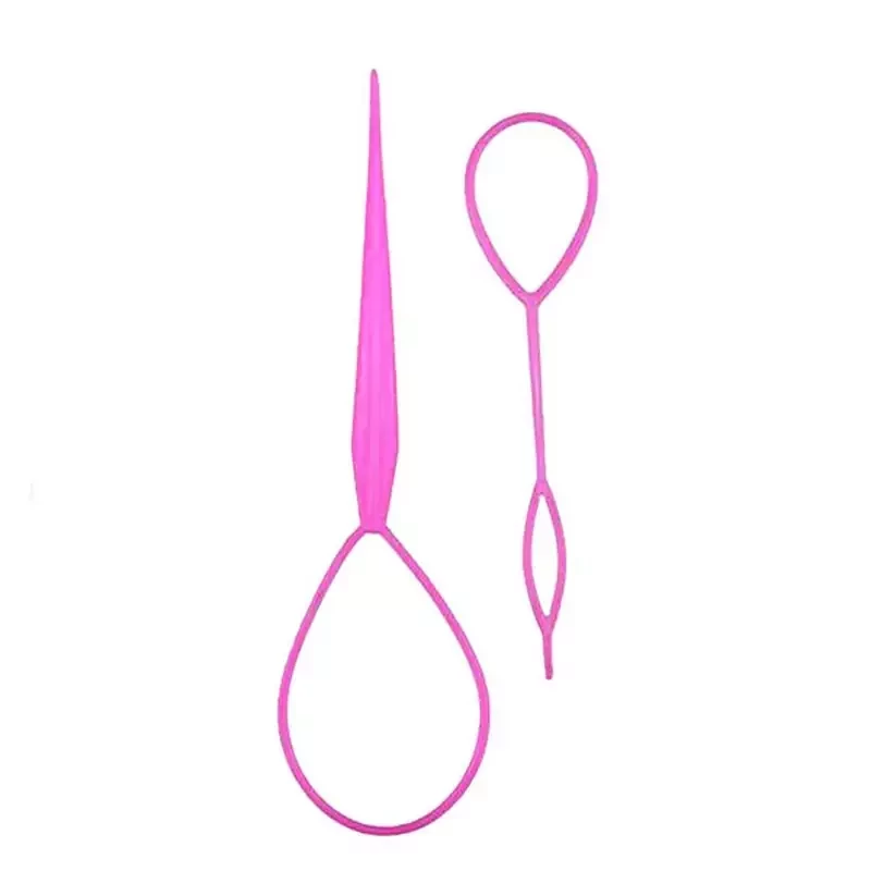 ابزار بافت مو بامتل مو حلقه شینیون بافت مو ست 2 عددی ابزار شنیون قلاب شینیون پلاستیکی بافت مو آفریقایی حلقه شنیون