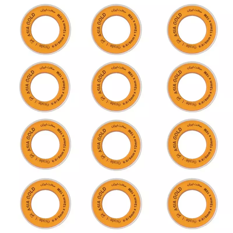 نوار تفلون برند اسیا بسته 12عددی