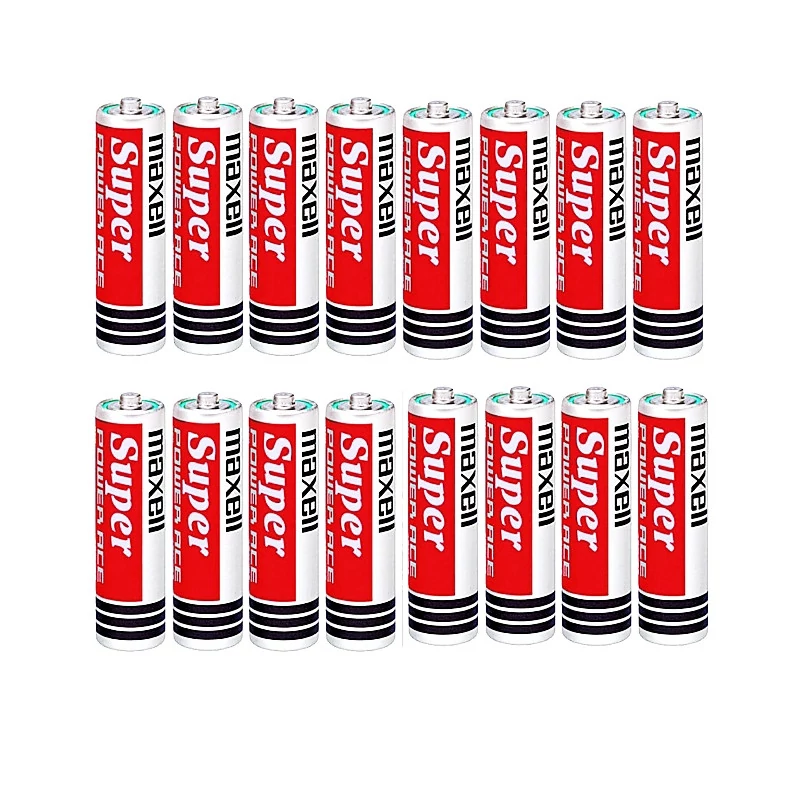 باتری قلمی و نیم قلمی مکسل مدل LR6 مجموعه 16 عددی