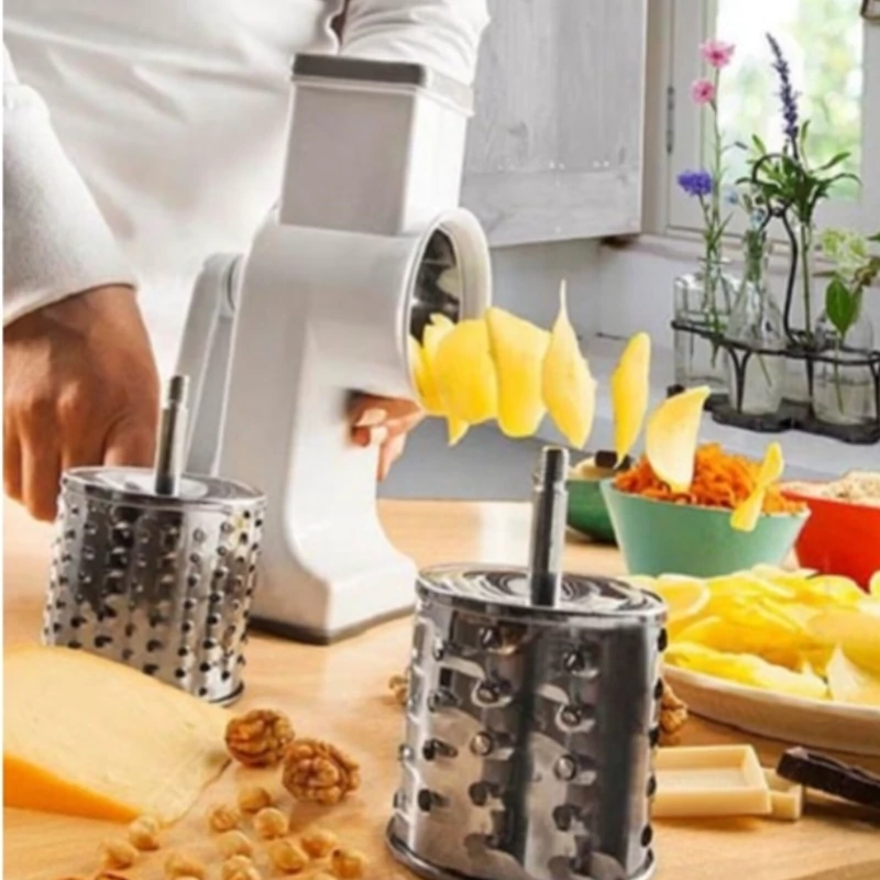 رنده سه کاره مدل خردکن استیل ضدزنگ رنگ سفید