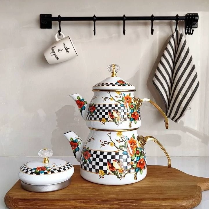 کتری و قوری لعابی کتری و قوری ترک