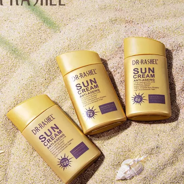 کرم  ضد آفتاب ضد پیری بدون رنگ دکتر راشل حجم 80میل