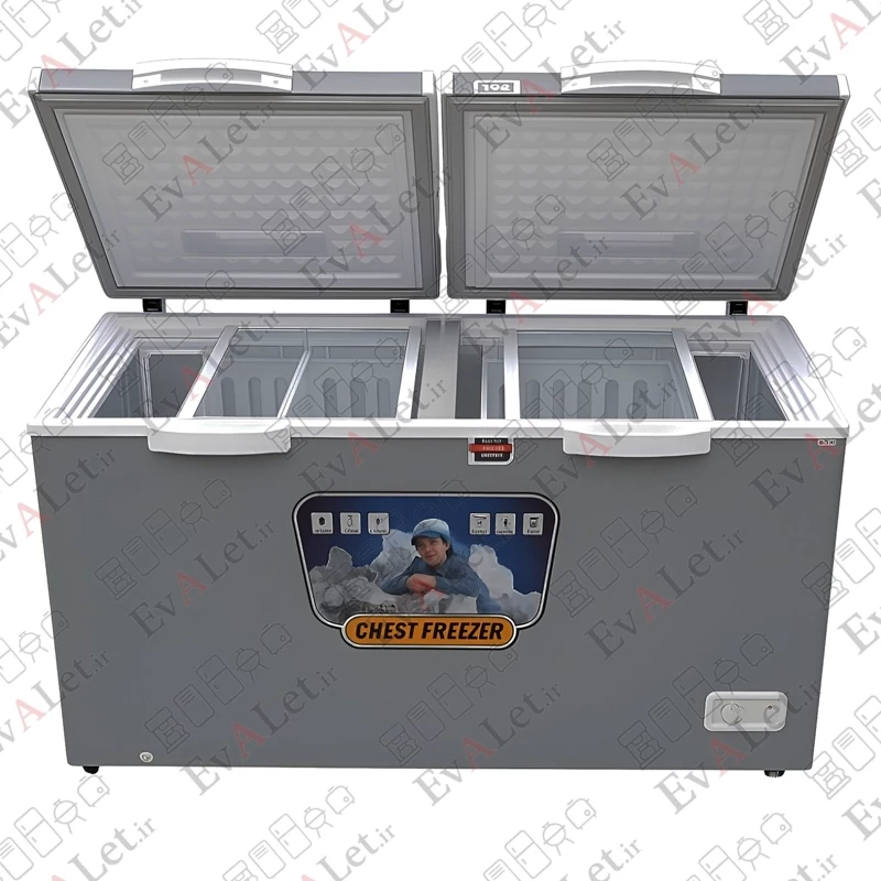فریزر صندوقی الکتروفام مدل دو درب 440 لیتری (پس کرایه)