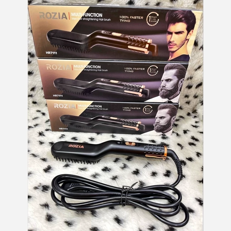 برس حرارتی ریش روزیا ROZIA مدل HR7111 اتو ریش اتو مو حالت دهنده مو