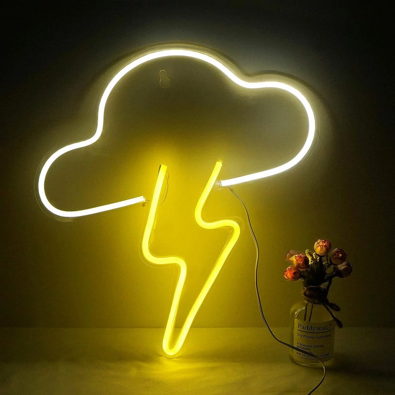 تابلو نئون اتاق خواب مدل صاعقه (رعد)