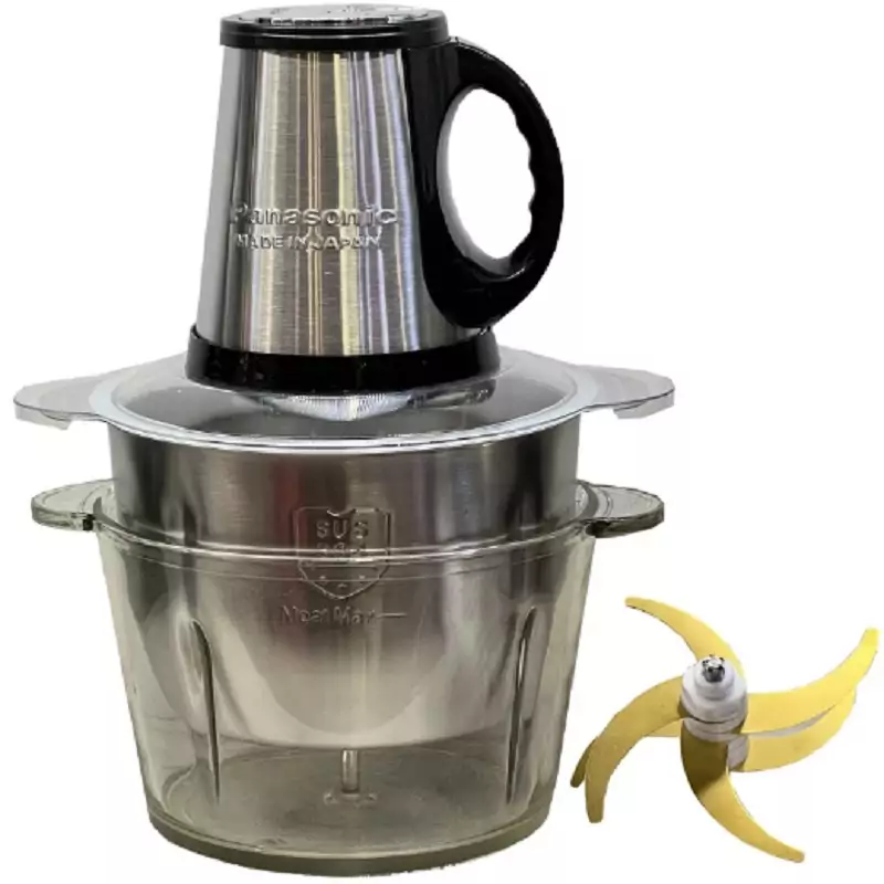 خردکن دوقلو پاناسونیک ژاپنی (اصل) (دارای 2 تیغه و 2 کاسه)  (3.5 لیتری) made in japan      خردکن پاناسونیک ژاپنی اصلی