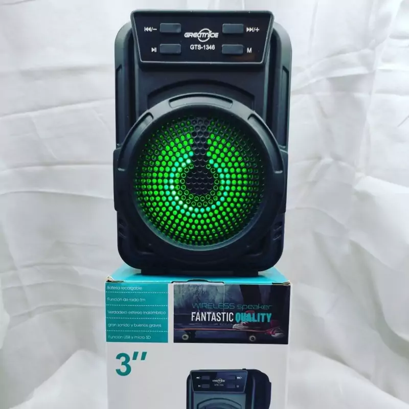 اسپیکر  بلوتوثی قابل حمل مدل gts-1362 در تنوع رنگ

