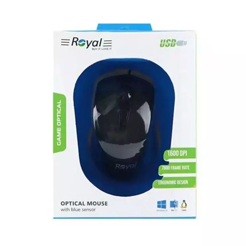 موس اقتصادی رویال سیم دار( پس کرایه )