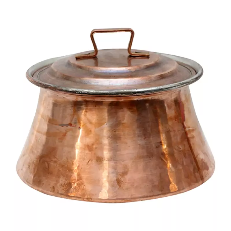 قابلمه مسی زنجان  قطر 17 داخل قلع نانو ارسال رایگان 