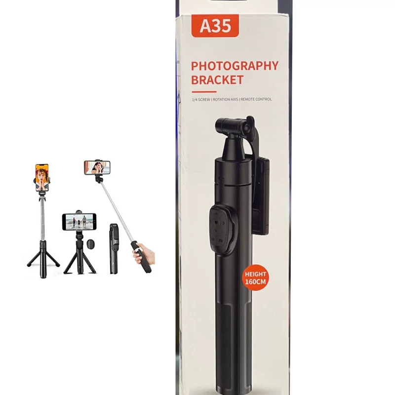 مونوپاد بلوتوثی و پایه نگهدارنده (سه پایه فیلم برداری عکاسی همسفر منوپاد طرح و مدل ) 