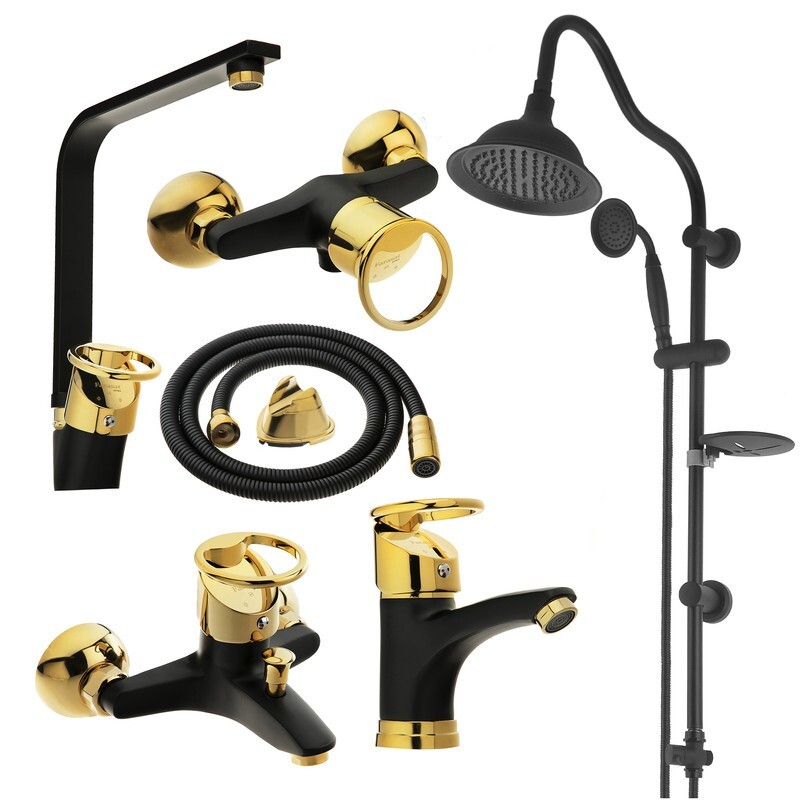 ست شیرآلات توفیق مدل تنسو النگویی شیپوری مجموعه 6 عددی