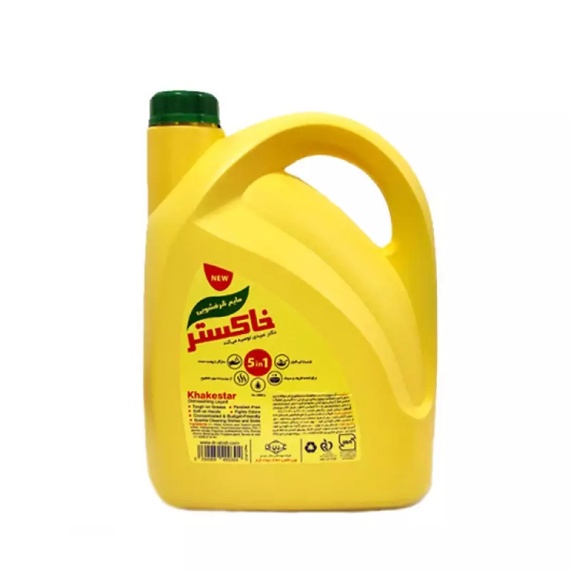 مایع ظرفشویی زرد 5in1 خاکستر 2.75 کیلوگرمی