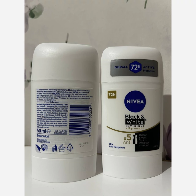 مام صابونی زنانه نیوا مدل Black and White invisible ipeksi puruzsuzluk