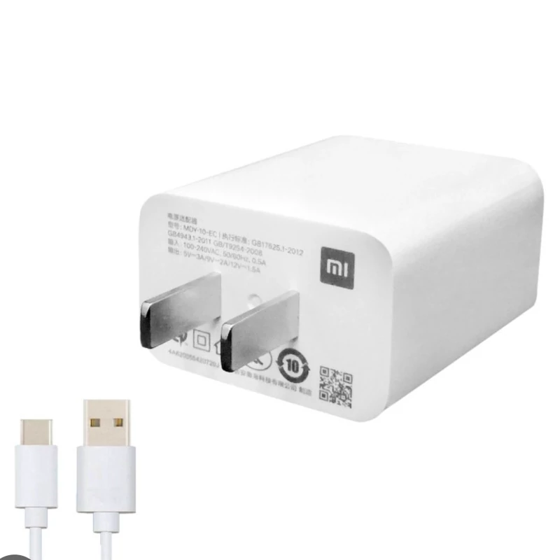 شارژر شیائومی اصلی 10 واتی اورجینال سرجعبه با کابل تایپ سی