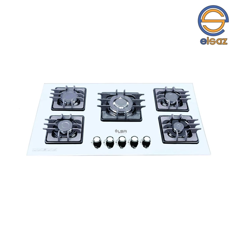 اجاق گاز صفحه ای شیشه ای سفید السا استیل مدل G501W