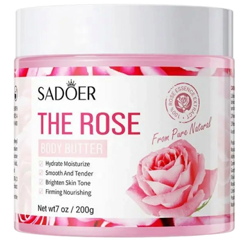 کره بدن رایحه گل رز 200 گرم سادور
