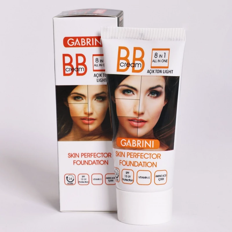 بی بی کرم گابرینی اصل مدل 8 در 1 رنگ روشن Light