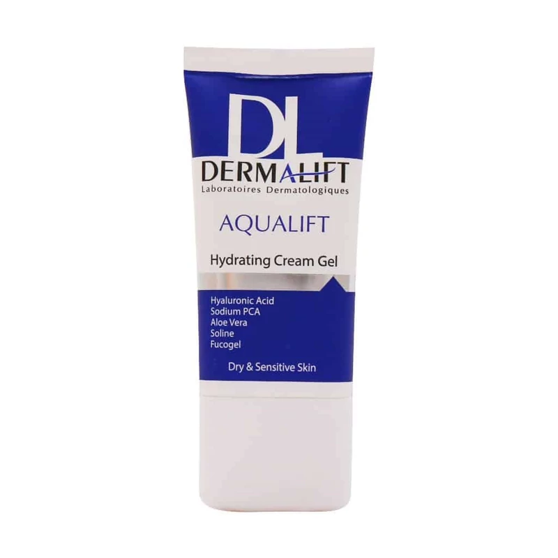 کرم ژل آبرسان درمالیفت مدل آکوالیفت مناسب پوست های خشک و حساس