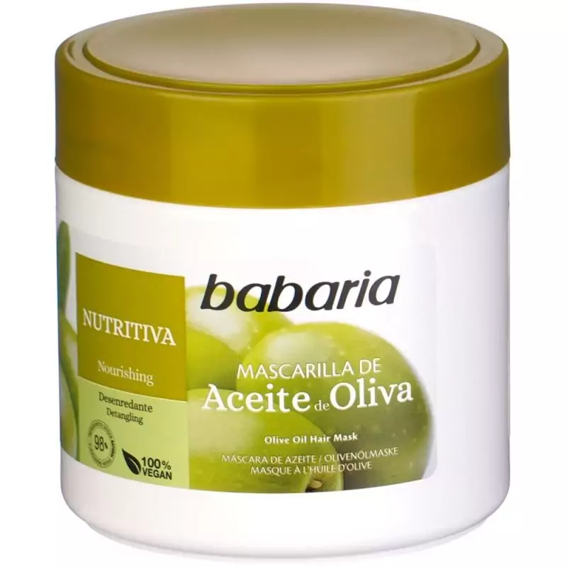 ماسک مو مغذی باباریا مدل OLIVA حاوی روغن زیتون حجم 400 میل