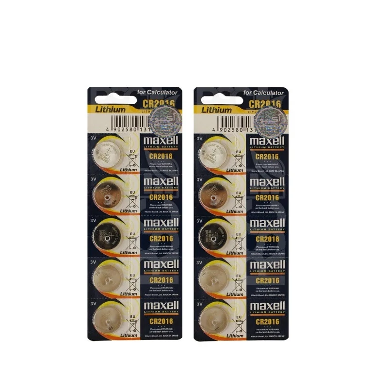 باطری سکه ای ریموت سوئیچ مکسل ژاپنی بسته 10 عددی اصلی (کد دار)