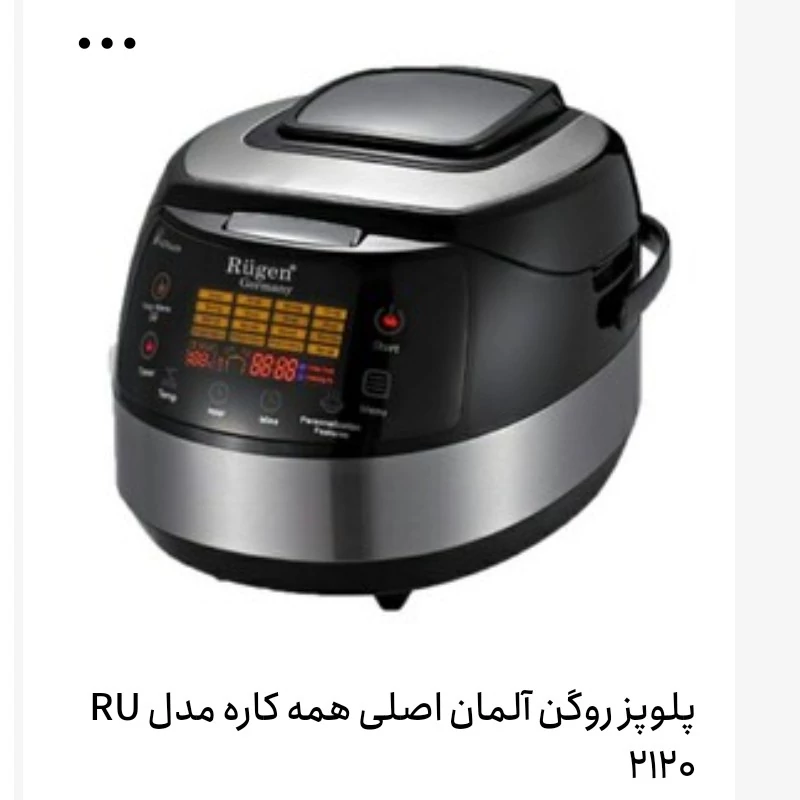 پلوپز همه کاره روگن مدل Ru-2120 