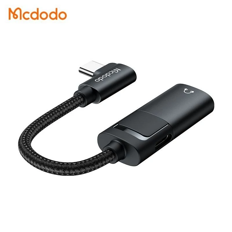 مبدل USB-C به جک 3.5 میلیمتری و USB مک دودو مدل CA-1880 صد اورجینال