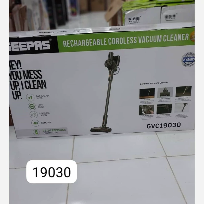 جارو عصایی بی سیم جیپاس بی صدا و خیلی با کیفیت مدل 19030 ارسال رایگان