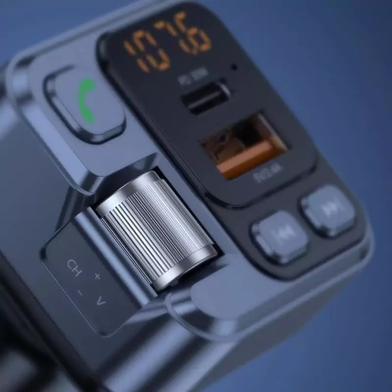 پخش کننده FM پلیر بلوتوثی و شارژر فندکی خودرو فست شارژ