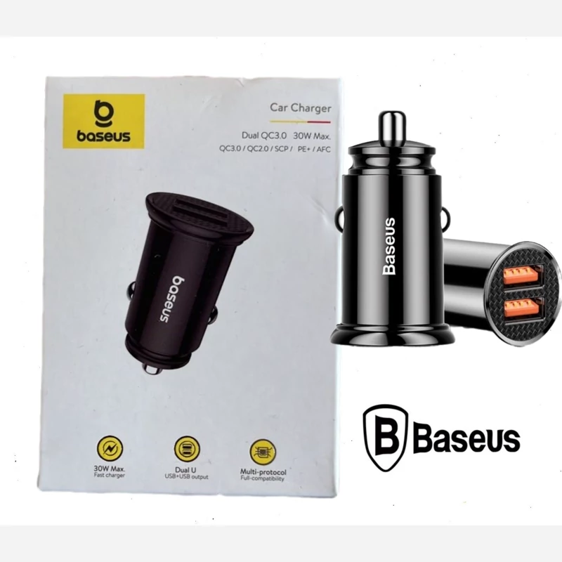 شارژر فندکی 30 وات بیسوس مدل CCALL-YD01