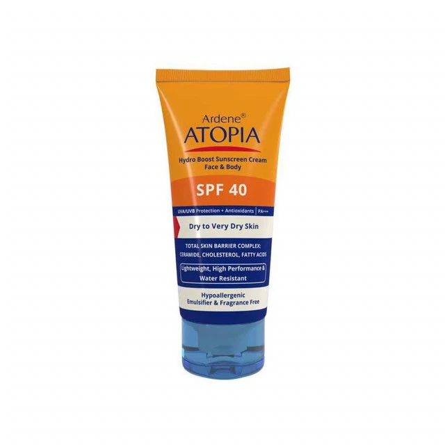 کرم ضد آفتاب آردن مدل Atopia SPF 40 مناسب پوست خشک حجم 50 میلی لیتر - بی رنگ